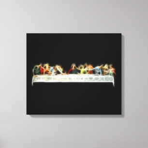 Toile Dernière Supper da Vinci Jesus Fractal Peinture