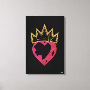 Toile Descendants   Evie   Logo du coeur et de la couron