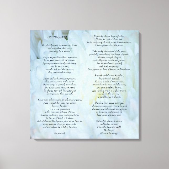 Toile Desiderata (Recto)