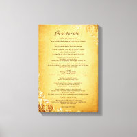 Desiderata "Choses désirées" sur Parchemin Vintage