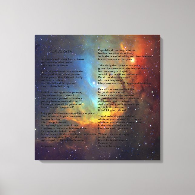Toile Desiderata sur Tulip Galaxy (Recto)