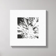 Design artistique en noir et blanc