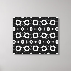 toile design classique noir et blanc