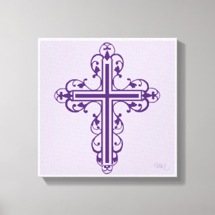Toile Design croisé fantaisie n° 7 violet