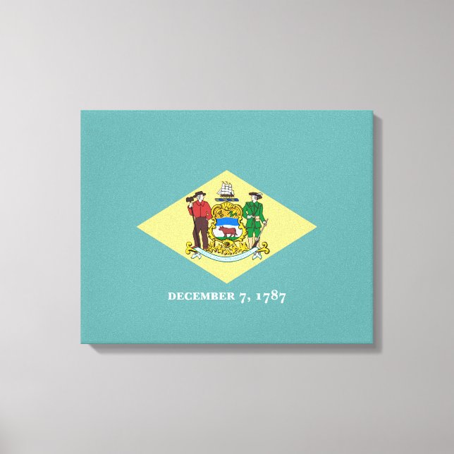 Toile Design de drapeau d'état du Delaware (Recto)