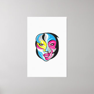Toile Design de logo Face Art Abstrait