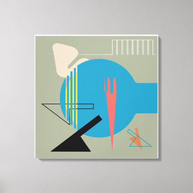 Toile Design du milieu du siècle Jacobsen Hommage Imprim (Recto)