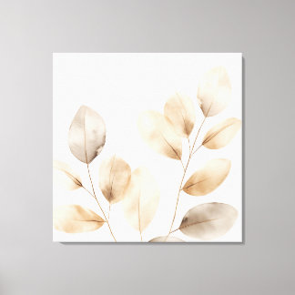 Toile Design élégant avec feuilles gracieux