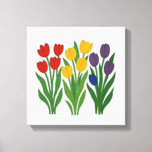 Toile Design floral audacieux Tulip Wall Art
