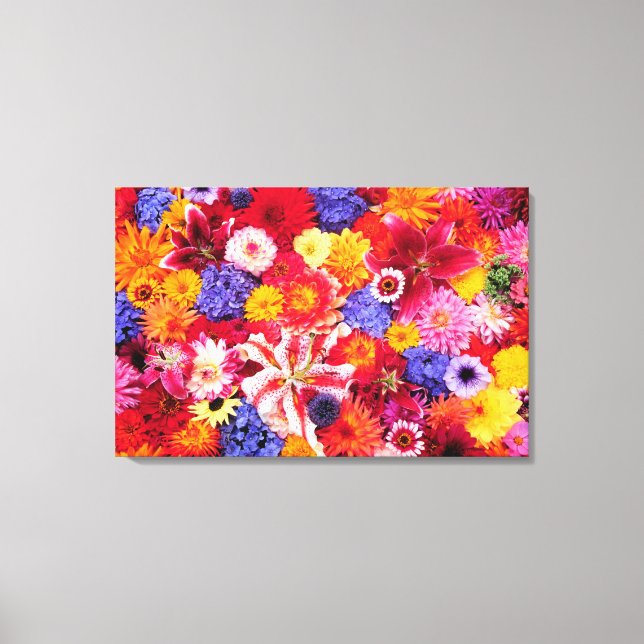 Toile Design floral de Dalhia, Lys orientaux, (Recto)