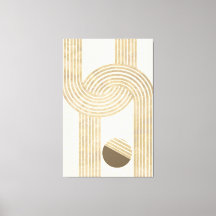 Design moderne avec rayures beige et jaune