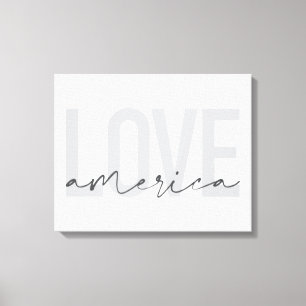 Toile Design moderne, simple, chic, cool de Love America