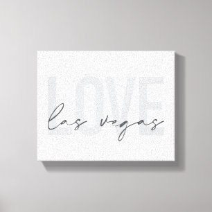 Toile Design moderne, urbain, simple, cool Love Las Vega