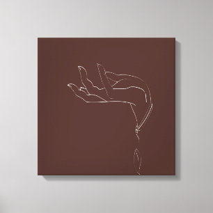 Toile Dessin à la main ligne de conception