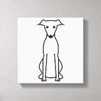 Dessin animé Whippet Dog