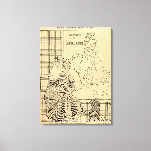 Toile Dessin de La Reine Victoria du Rire (Recto)