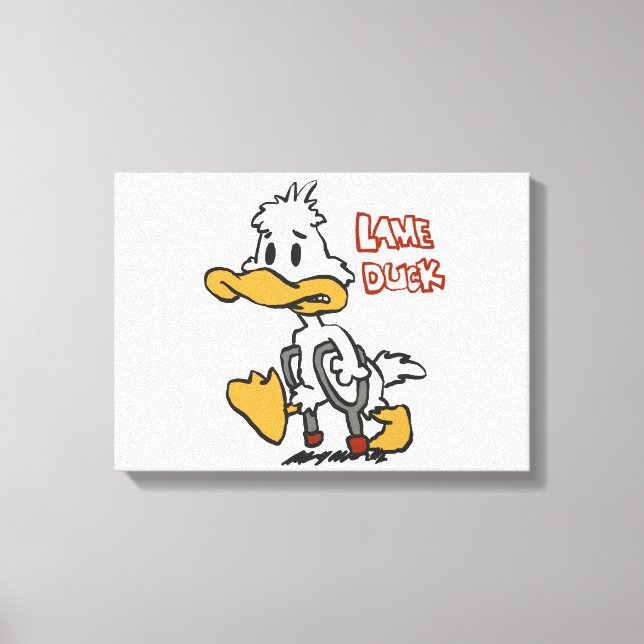 Toile Dessin de Lame Canard | choisir la couleur arrière (Recto)