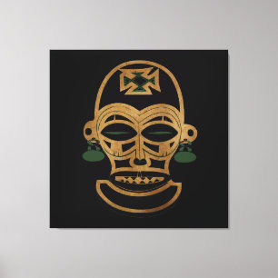 Toile dessin d'un masque tribal africain Abstrait