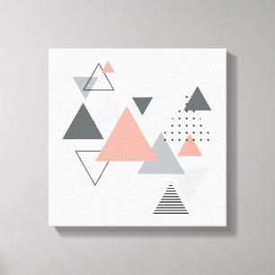 Toile Dessin géométrique scandinave abstrait