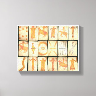 Toile "Dessins Apache Vintage"