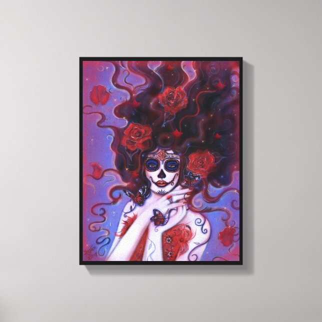 Toile Destiny Day of the dead poster print par Renee (Recto)