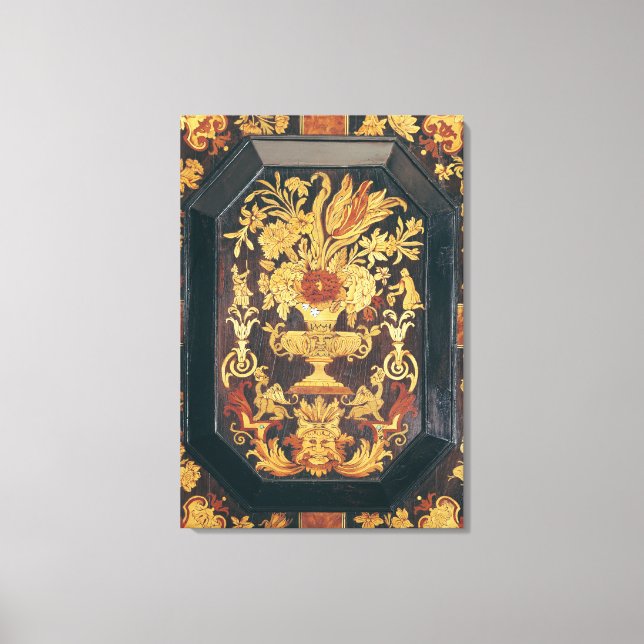 Toile Détail de marqueterie du buffet (Recto)