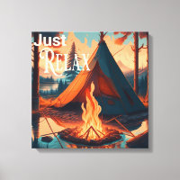 Détendez-vous | Thème camping | Art numérique