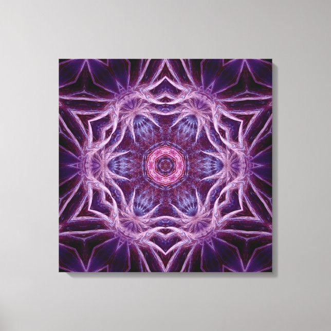 Toile d'étoile violette Fractée Hexagon (Recto)