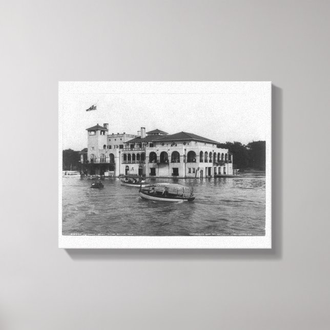 Toile Detroit Boat Club, Belle Isle 1905 (Recto)
