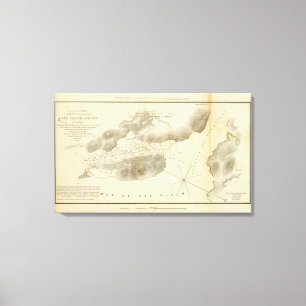 Toile Détroits d'île de jument, Calif