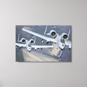 Toile Deux avions du coup de foudre II d'A-10C volent