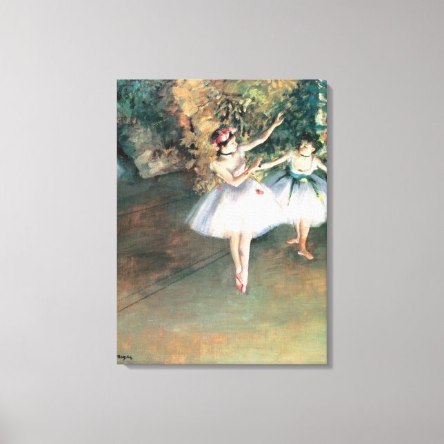 Toile Deux danseurs sur scène par Edgar Degas, Art Vinta (Recto)
