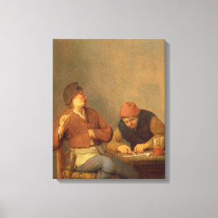 Toile Deux fumeurs dans un intérieur, 1643