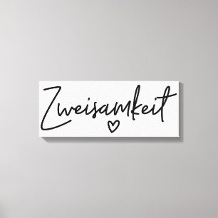 Toile Deux jours, German Word, Togetherness, German