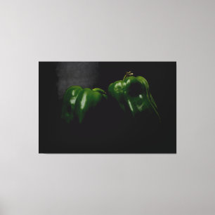 Toile Deux poivrons verts 60x40 (150x100cm) waccnm