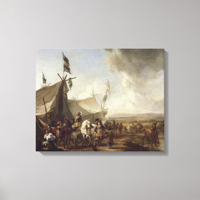 Toile Devant la tente du marché (Recto)