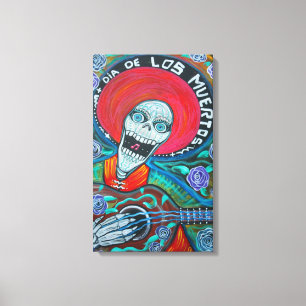 Toile Dia De Los Muertos