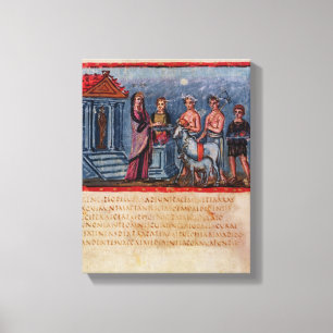 Toile Dido faisant un sacrifice, à partir de Vergilius