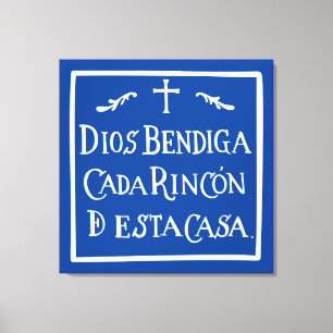 Toile Dieu bénisse chaque coin