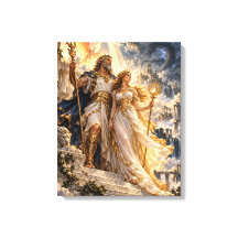 Dieux au-dessus du Temple Orageux – Mythologie Gre