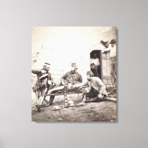 Toile Difficultés dans le camp (colonel Lowe et capitain