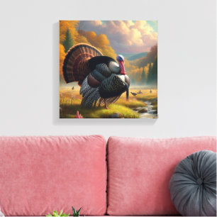 Toile Dindon Saison Automne Nature Faune