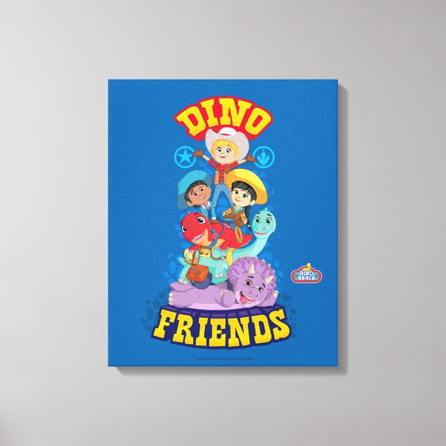 Toile Dino Friends | Dino Ranch (Recto)