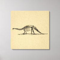 Dinosaur Skeleton Art Vintage