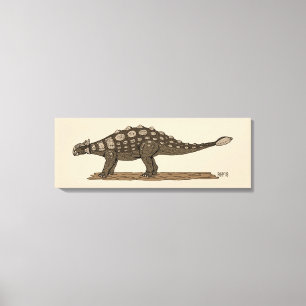 Toile Dinosaure crétacé Ankylosaurus