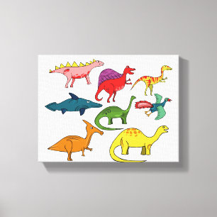 Toile Dinosaure- Zazzle_Growshop.