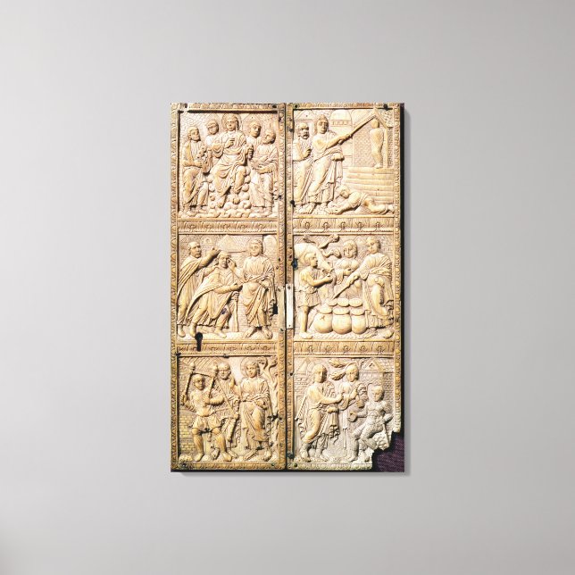 Toile Diptyque montrant les miracles du Christ (Recto)