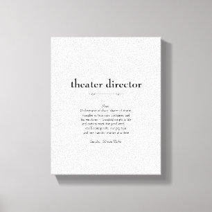 Toile Directeur de théâtre Définition Merci Cadeau
