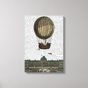 Toile Dirigeable au-dessus de ville