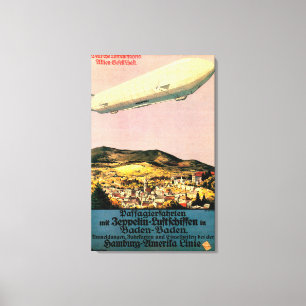 Toile Dirigeable de zeppelin de Luftschiff au-dessus